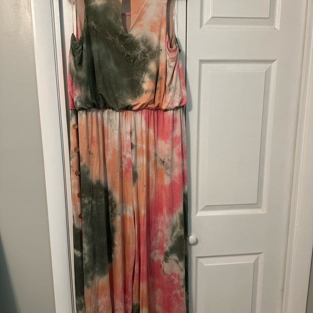 Tie Dye Jumpsuit NEW, Size 2x - Picture 5 of 10
